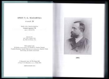 Tomáš Garrigue Masaryk: Parlamentní projevy 1891-1893