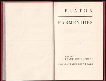 Platón: Parmenides