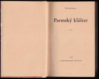 Stendhal: Parmský klášter