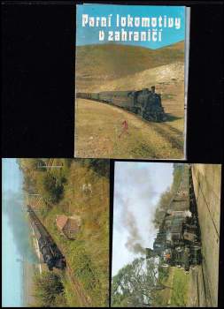 Parní lokomotivy v zahraničí - 15 ks barevných pohlednic