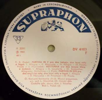 Josef Fiala: Parthias And Notturnos