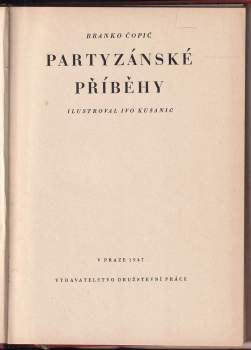 Branko Ćopić: Partyzánské příběhy