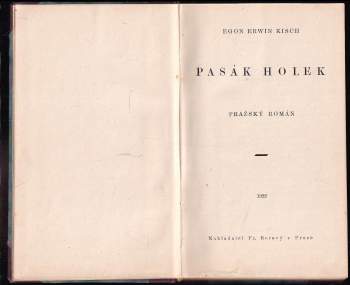 Egon Erwin Kisch: Pasák holek
