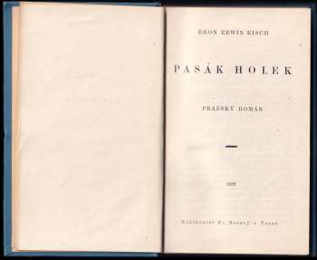 Egon Erwin Kisch: Pasák holek