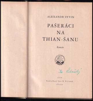 Alexandr Sytin: Pašeráci na Thian-Šanu