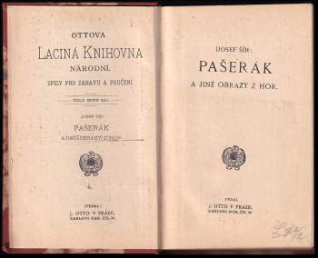 Josef Šír: Pašerák a jiné obrazy z hor
