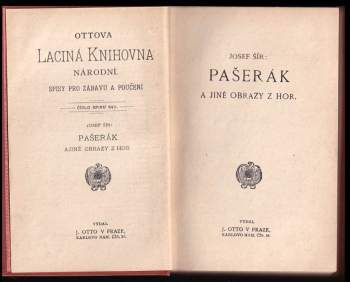 Josef Šír: Pašerák a jiné obrazy z hor