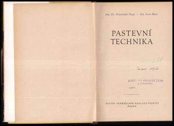 František Nágl: Pastevní technika