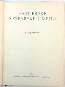 Rudolf Bednárik: Pastierske rezbárske umenie