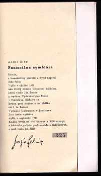 Andre Gide: Pastorálna symfonia - Román