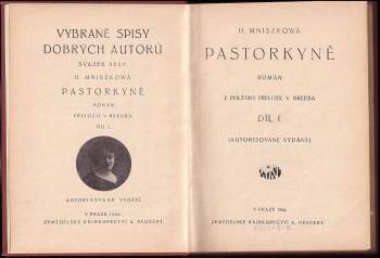 Helena Mniszkówna: Pastorkyně