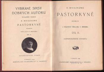 Helena Mniszkówna: Pastorkyně