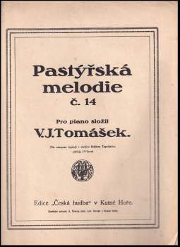 Václav Jan Tomášek: Pastýřské melodie č. 14