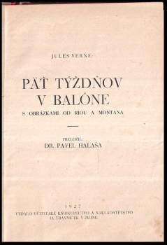 Jules Verne: Päť týždňov v balóne