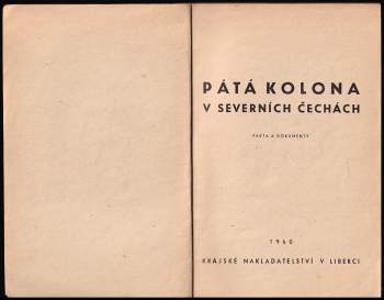 Pátá kolona v severních Čechách