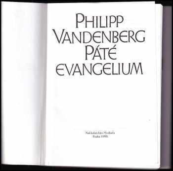 Philipp Vandenberg: Páté evangelium
