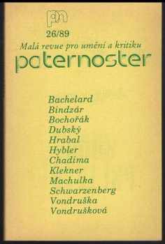 Jana Stárková: Paternoster - Malá revue pro umění a kritiku 26/89