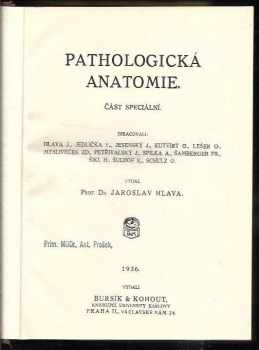 Jaroslav Hlava: Pathologická anatomie