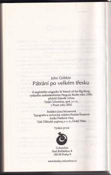 John R Gribbin: Pátrání po velkém třesku