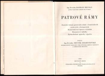 Konrád Hruban: Patrové rámy