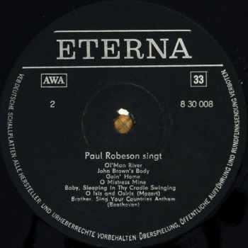 Paul Robeson Singt