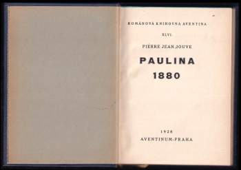 Pierre Jean Jouve: Paulina 1880