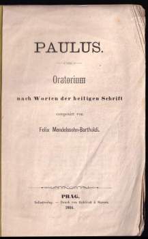 Felix Mendelssohn-Bartholdy: Paulus