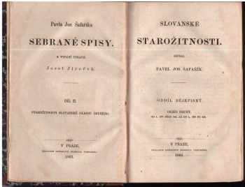 Pavel Josef Šafařík: Sebrané spisy