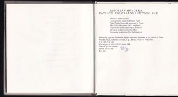 Jaroslav Hovorka: Pavilón polozapomenutých snů