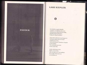 Lars Kepler: Pavouk