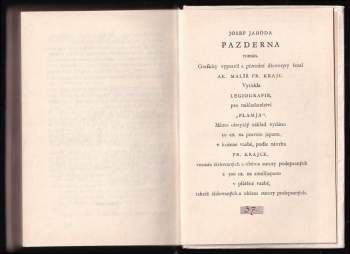Josef Jahoda: Pazderna