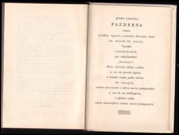 Josef Jahoda: Pazderna