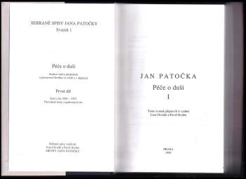 Jan Patočka: Péče o duši