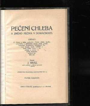 Pečení chleba a jiného pečiva v domácnosti