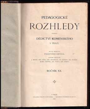 František Drtina: Pedagogické rozhledy - ročník XX.