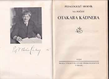 Jan Amos Komenský: Pedagogický sborník na počest Otakara Kádnera