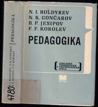 N. I Boldyrev: Pedagogika