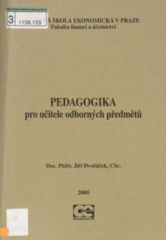 Pedagogika pro učitele odborných předmětů