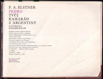 František Alexander Elstner: Pedro - tvůj kamarád z Argentiny