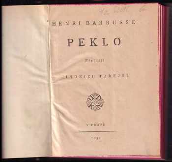 Henri Barbusse: Peklo