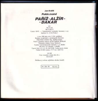 Ján Králik: Peklo zvané Paříž - Alžír - Dakar