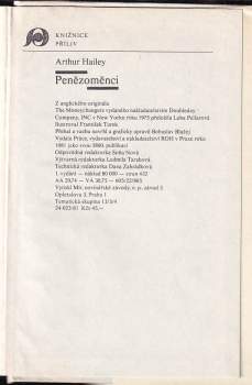 Arthur Hailey: Penězoměnci