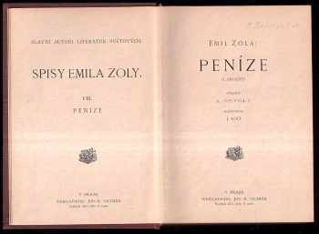 Émile Zola: Peníze