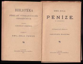 Émile Zola: Peníze