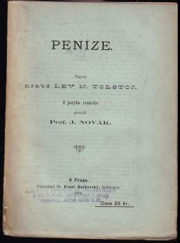 Lev Nikolajevič Tolstoj: Peníze