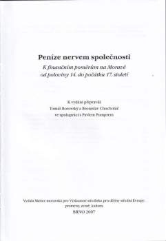 Peníze nervem společnosti