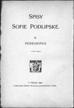 Sofie Podlipská: Peregrinus