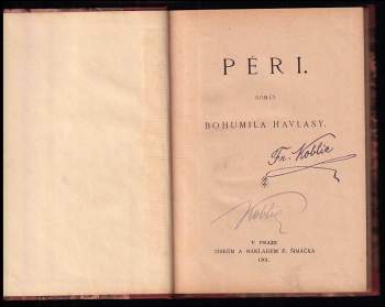 Bohumil Havlasa: Péri