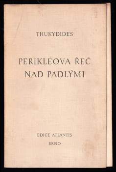 Thúkydidés: Perikleova řeč nad padlými