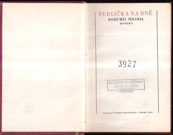 Bohumil Hrabal: Perlička na dně